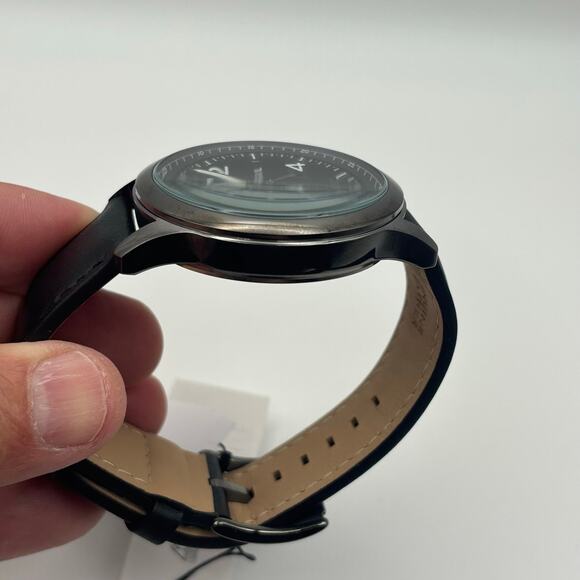 Fossil Bennett BQM7089 Mens 45mm Black Dial Black Leather Multifunction Quartz - Picture 15 of 17